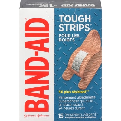 Band-Aid Pansements Tough-Strips 15 ea, 0,47 $/1ch