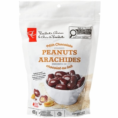 le Choix du Président Arachides enrobées de chocolat au lait 400 g, 2,13 $/100g