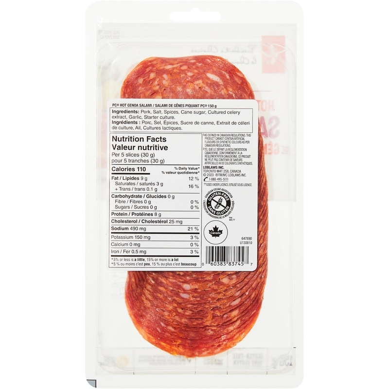 Thinly Sliced Hot Genoa Salami