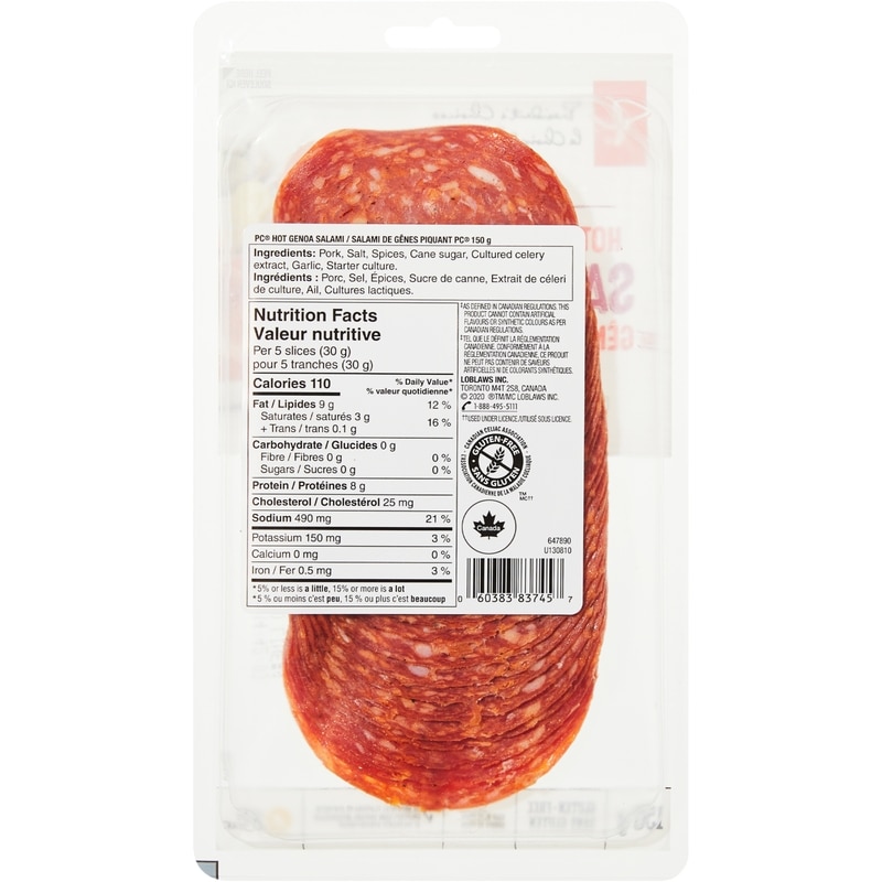 Thinly Sliced Hot Genoa Salami