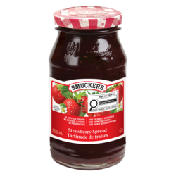 Smuckers Pure Strawberry Jam 250 ml, $2.00/100ml