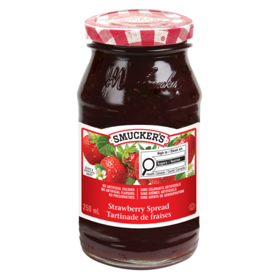 Smucker’s Pure confiture de fraises 250 ml, 1,80 $/100ml