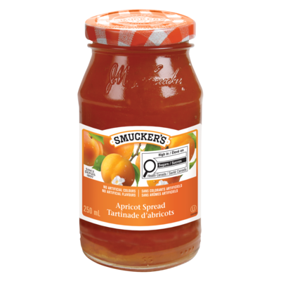 Smuckers Pure Apricot Jam 250 ml, $2.00/100ml