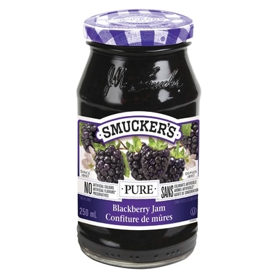 Smuckers Pure Blackberry Jam 250 ml, $2.20/100ml