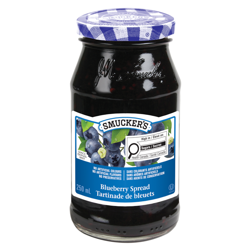 Smuckers Pure Blueberry Jam - 250 ml | Zehrs