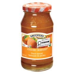 Smuckers Pure Peach Jam 250 ml, $2.00/100ml