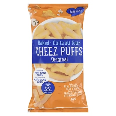 Barbaras Bakery Cheese Puffs, Baked Original 155 g, $2.77/100g