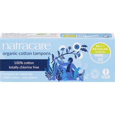 Natracare Cotton Tampons, Regular 20 ea, $0.44/1ea