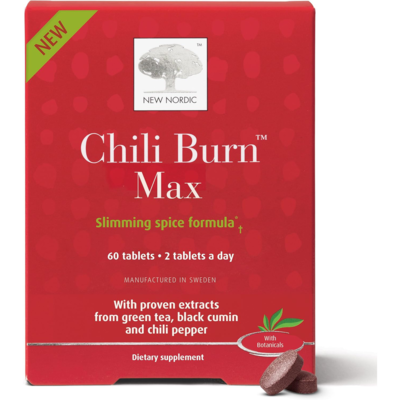 New Nordic Chili Burn Max 60 ea, 0,65 $/1ch