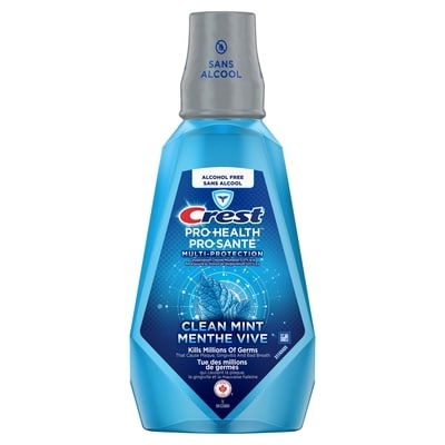Crest Pro-Health Multi-Protection - Rince-bouche, saveur Menthe vive 1 l, 0,85 $/100ml