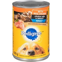 Pedigree Choice Cuts in Sauce with Real Chicken 630 g, $0.40/100g