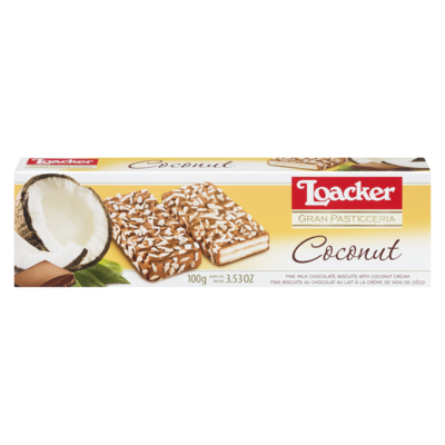 Loacker Biscuits Gran Pasticceria, noix de coco 100 g, 4,00 $/100g