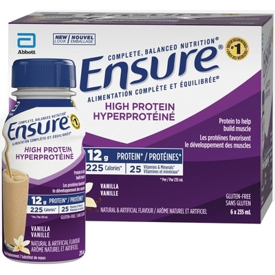 Ensure High Protein, Meal Replacement Shakes, Vanilla 6x235.0 ml, $1.17/100ml