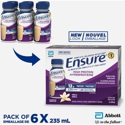 Ensure High Protein, Meal Replacement Shakes, Vanilla - 6x235.0 ml