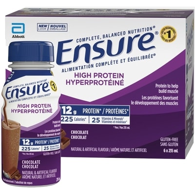 Ensure High Protein, Meal Replacement Shakes, Chocolate 6x235.0 ml, $1.17/100ml