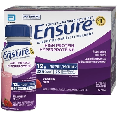 Garantir Hyperprotéiné, Substitut De Repas, Fraise 6x235.0 ml, 1,06 $/100ml