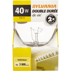 Sylvania Ampoule sphérique claire, 40 W 1 ea, 3,50 $/1ch