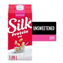 Silk Soy Milk Alternative, Unsweetened, Dairy Free 1.89 l, $0.17/100ml
