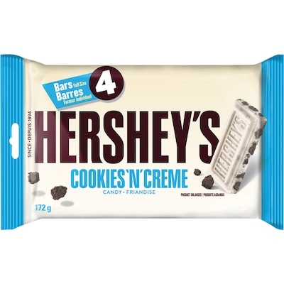 Hershey’s Tablette Biscuits et Crème 172 g, 3,77 $/100g