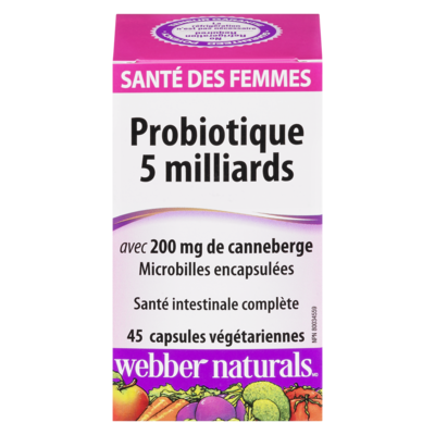 Webber Naturals Probiotique pour femmes avec canneberges 45 ea, 0,44 $/1ch