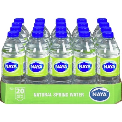Naya 20x500ml Natural Spring Water    20x500.0 ml, $0.05/100ml