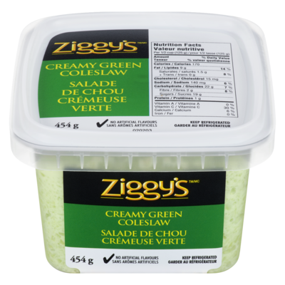 Ziggy’s Salade de chou crémeuse verte 454 g, 0,88 $/100g