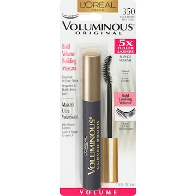 L'Oreal Paris Voluminous Curved Brush Mascara, Black Brown 350 8 ml, $124.88/100ml