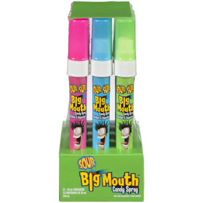Big Mouth Candy Spray, Sour 12x23.0 g, $8.69/100g