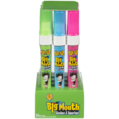 Big Mouth Friandise Candy Spray acidulé 12x23.0 g, 8,69 $/100g