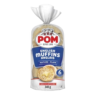 POM Plain English Muffins 6 ea, $0.78/1ea