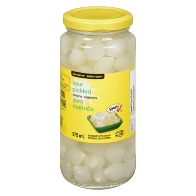 Sans Nom Oignons surs marinés 375 ml, 1,20 $/100ml