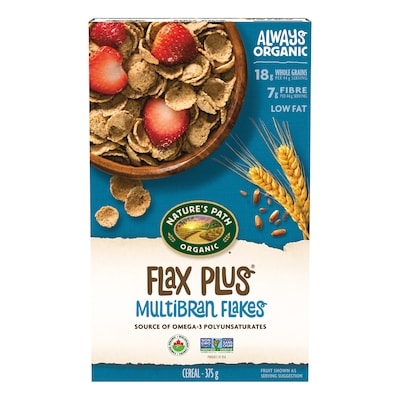 Nature’s Path Céréales biologiques Flax Plus 375 g, 1,60 $/100g