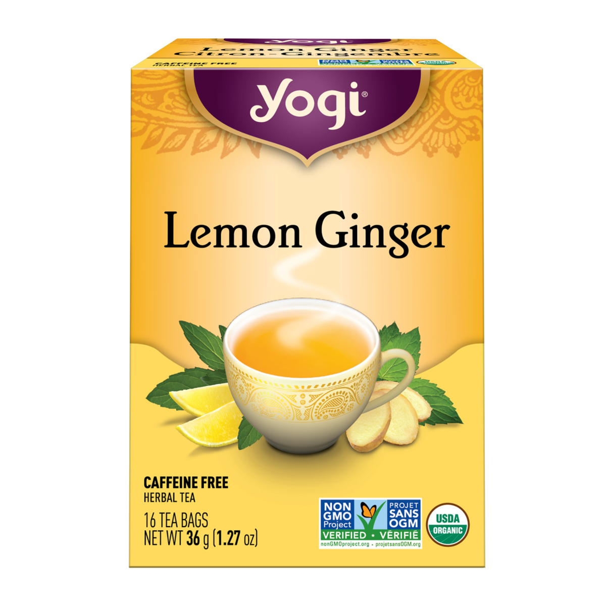 Yogi Lemon Ginger 16 ea, $37.50/100ea