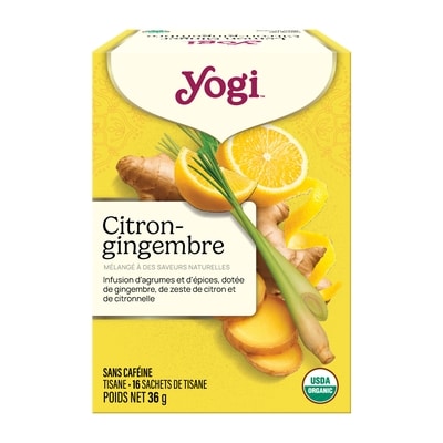 Yogi Citron-Gingembre 16 ea, 37,44 $/100ch