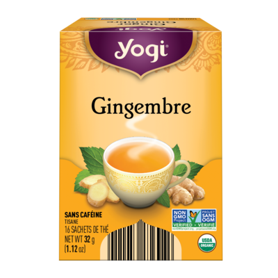 Yogi Gingembre 16 ea, 0,41 $/1ch