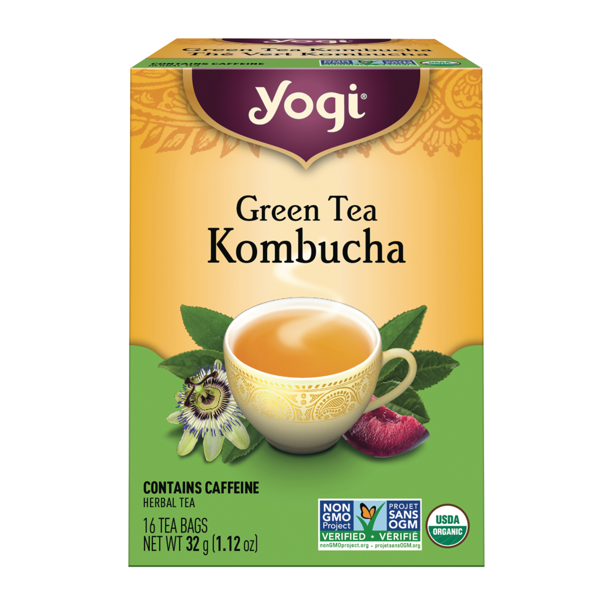 Yogi Green Tea Kombucha 16 ea, $0.38/1ea