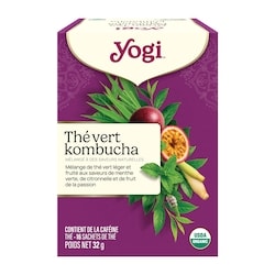 Yogi Thé Vert Kombucha 16 ea, 0,34 $/1ch