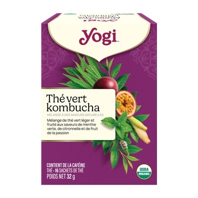 Yogi Thé Vert Kombucha 16 ea, 0,37 $/1ch