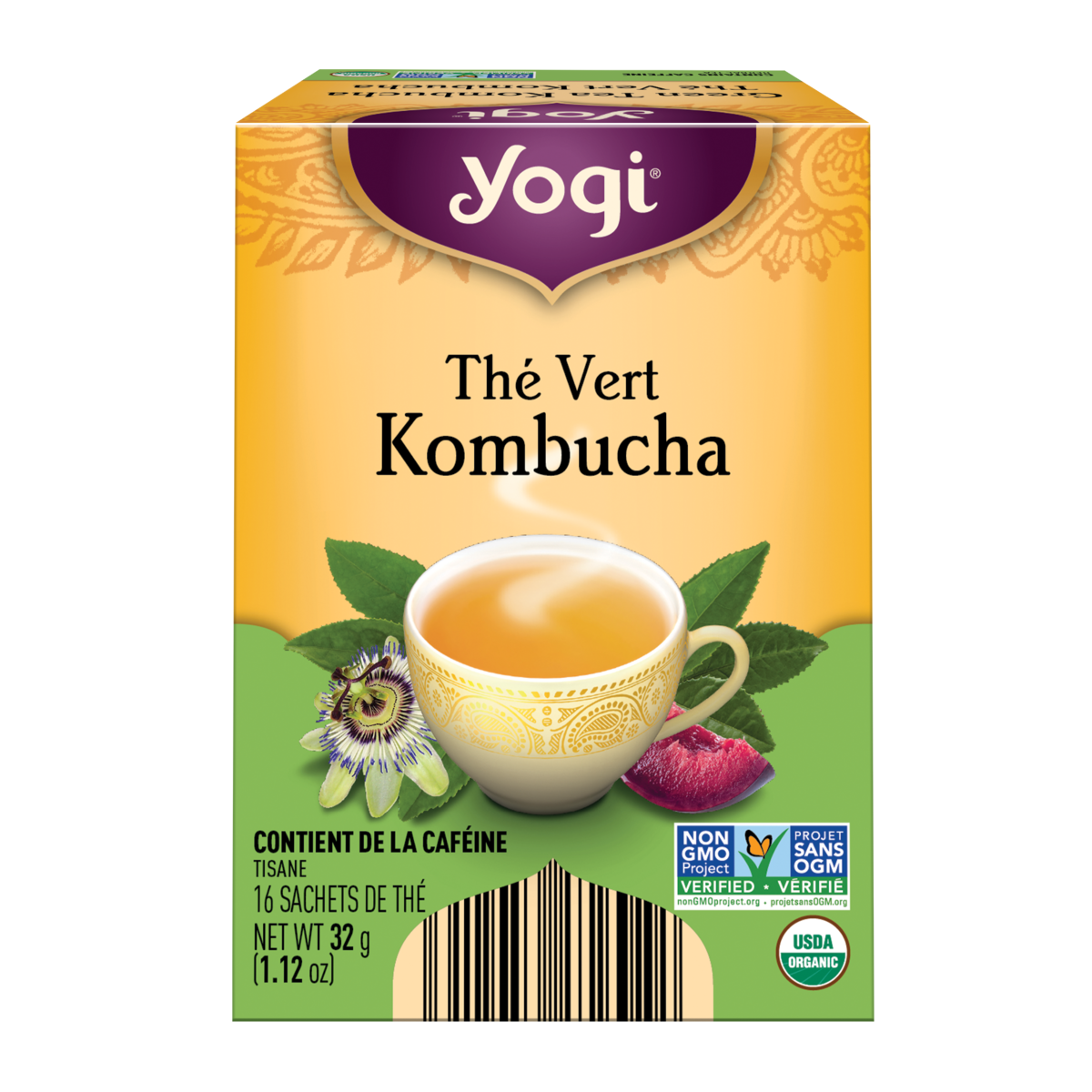Yogi Thé Vert Kombucha 16 ea, 0,38 $/1ch