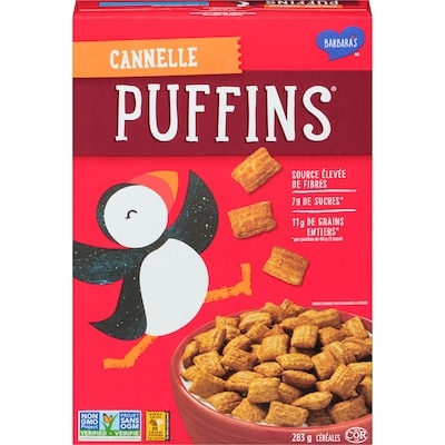 Barbara’s Bakery Céréales Puffins Cannelle de Barbara’s 285 g, 2,10 $/100g