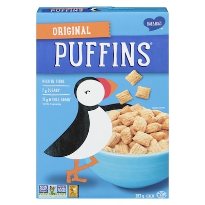 Barbaras Bakery Original Puffins Cereal 285 g, $2.10/100g