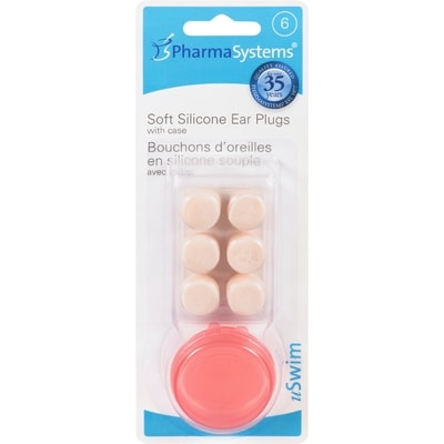 PharmaSystems Ear Plugs Soft Silicone 6 ea, $1.17/1ea