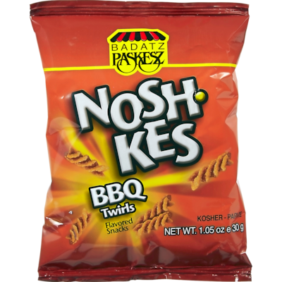 Paskesz Croustilles à saveur barbecue Noshkes casher 40 g, 1,98 $/100g