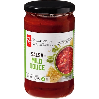 President's Choice Mild Salsa 650 ml, $0.84/100ml