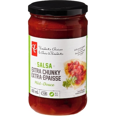 le Choix du Président Salsa douce extra-épaisse 650 ml, 0,85 $/100ml