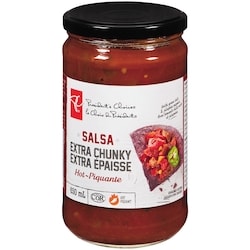 President's Choice Extra Chunky Hot Salsa 650 ml, $0.69/100ml