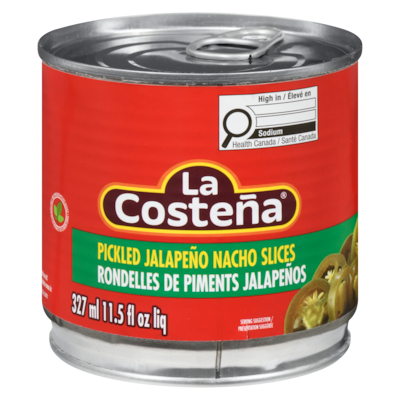 La Costena Pickled Jalapeño Slices for Nachos 327 ml, $1.22/100ml