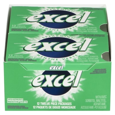 Wrigley's Spearmint  12x12.0 ea, $0.09/1ea