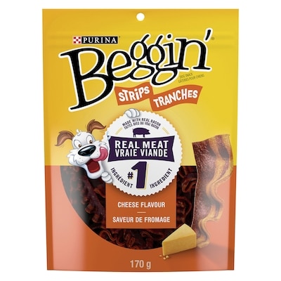 Purina Beggin' Cheese Flavour with Bacon, Dog Treats 170 g, $2.35/100g