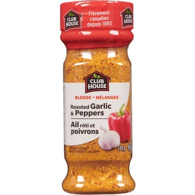 Club House Roasted Garlic & Peppers, Gluten-Free One Step Seasoning Signature Blends 144 g, $3.47/100g
